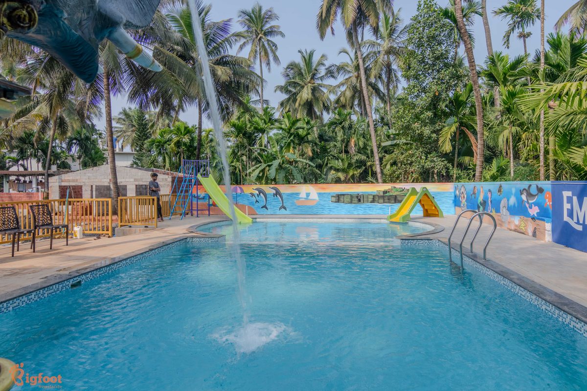 Pool with surroundings